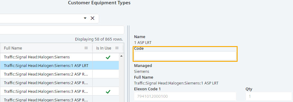 Admin Equipment Details