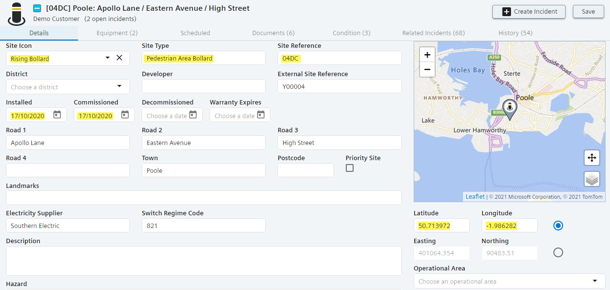 Site Map Settings