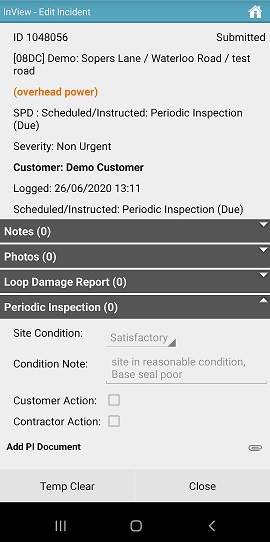 InView App - Manage Inspection