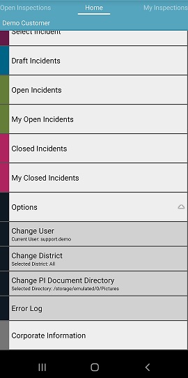 InView App - User Options