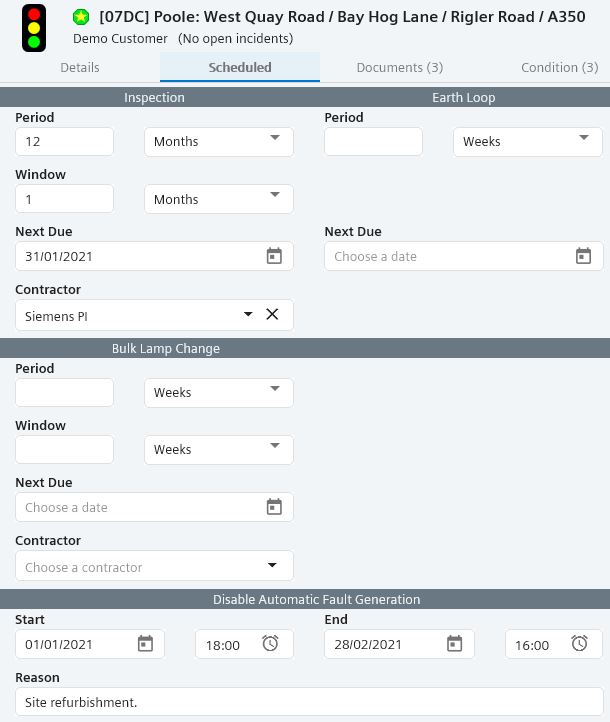 PI Site Config View